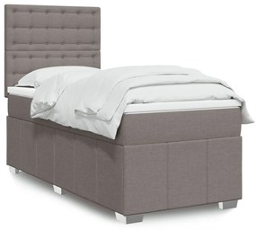 Giroletto A Molle Con Materasso Tortora 90x190 Cm İn Tessuto /