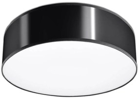 Plafoniera da Soffitto Tonda in PVC 2xE27 ARENA 35 Nera da interno