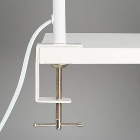 Brilo - LED Flessibile lampada da tavolo con clip TRASNA LED/7,5W/230V bianco
