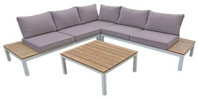 Divano angolare da giardino con tavolo contenitore Valentina - Garden Pleasure