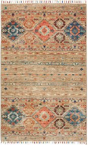 Samarkand Tappeto 80 x 120 Grigio (Pakistan) Annodato A Mano