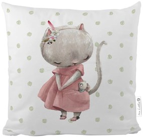 Cuscino per bambini in cotone Mouse, 45 x 45 cm Little Mouse - Butter Kings