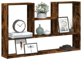 Mensola A Muro Rovere Fumo 99x15x60 Cm İn Truciolato /