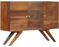 Credenza in Legno Massello di Recupero 110x30x75 cm Marrone 246674