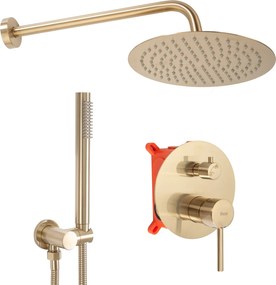 Set Doccia da incasso REA Lungo Gold Matt + BOX