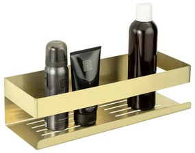 Mensola da bagno color oro adesiva in acciaio inox Genova Matt - Wenko