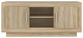 Mobile porta tv rovere sonoma 102x35x45 cm in legno multistrato