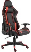 Sedia da Gaming Girevole Rossa in PVC cod 10225