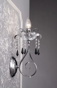 Applique 1 luce - 710/A1 -Fashion Crystal - Arredo Luce Cromo