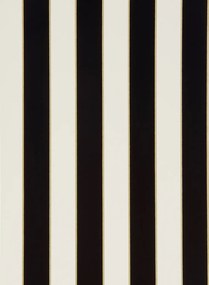 Osborne & Little Tapete Regency Stripe - Ivory/ Black