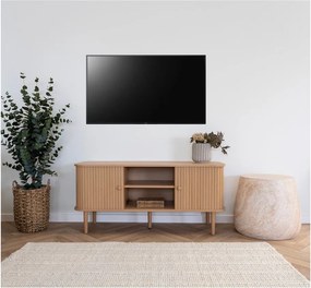Mobile TV di colore naturale con effetto pino 113x51,5x40 cm Nikko – House Nordic