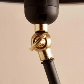 Lampada da terra AYD 1xE27/40W/230V nero/marrone