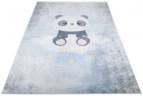 Tappeto per bambini con un simpatico panda su una nuvola Larghezza: 120 cm | Lunghezza: 170 cm