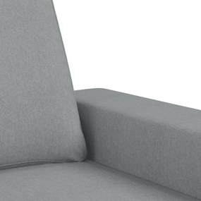 Set di divani 2 pz grigio chiaro in tessuto