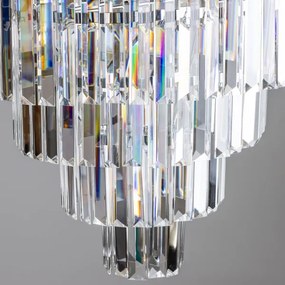 Brilagi - LED Lampadario di cristallo a sospensione con catena MOZART 5xE14/40W/230V cromo lucido