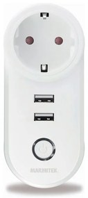 Marmitek POWER SI Smart Wi-Fi Power Plug 15A 2xUsb