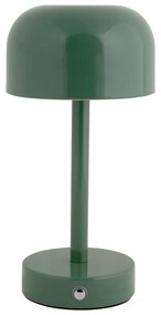 Lampada da tavolo a LED verde con paralume in metallo (altezza 24,5 cm) James - Leitmotiv