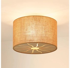 Brilagi - Lampadario a plafone COUNTRY ROLLER 1xE27/15W/230V diametro 50 cm beige