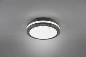 Kendal plafoniera led 11w 1180lm, 3000k da esterno metacrilato nero...