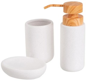 Set di accessori per il bagno bianco in ceramica – Casa Selección