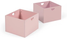 Kave Home - Set 2 cassetti per mobile contenitore Nunila in MDF rosa