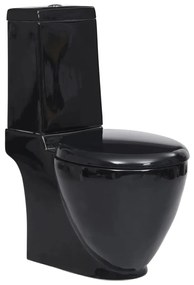 Vaso WC in Ceramica con Scarico Dietro Nero