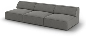 Divano in velluto grigio 240 cm Jodie - Micadoni Home