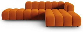 Divano angolare arancione ad angolo destro Lupine - Micadoni Home