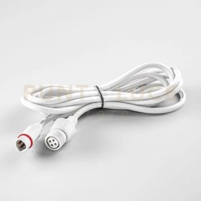 Led-iride-cavo-2m cavo bianco rgb 4 poli per faro iride rgb ip65 200cm