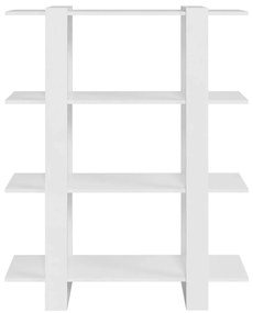 Libreria/divisorio bianco 100x30x123,5 cm