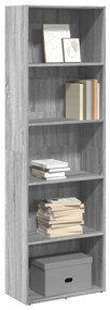 Libreria Grigio Sonoma 60x30x189 Cm İn Legno Multistrato /