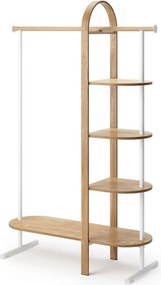 Set da corridoio in legno naturale di eucalipto bianco Bellwood - Umbra