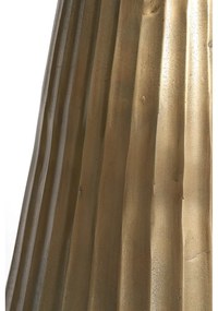 Tavolo da pranzo rotondo in bronzo e colore naturale con piano in marmo ø 100 cm Rianne - Light &amp; Living