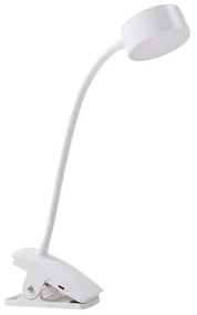 Maori LED Portable Lampada da Tavolo w/Morsetto Bianco - Lindby