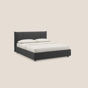 Alicia letto imbottito con vano contenitore in tessuto impermeabile T14 antracite