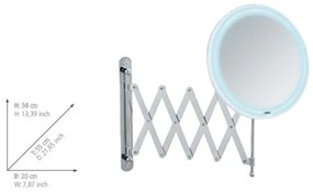 WENKO 24102100 - Specchio BARONA 20x34 cm cromo lucido
