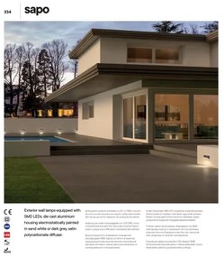 Redo 90072 - Applique LED da esterno SAPO 1xLED/5W/230V IP65