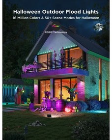 Govee - Set da 4 proiettori LED RGBICWW dimmerabili, 24W, 230V, IP66, compatibili con Matter e Wi‑Fi