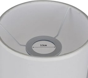 Brilagi - Paralume per lampada da tavolo TABLON E27 Ø 14 cm bianco