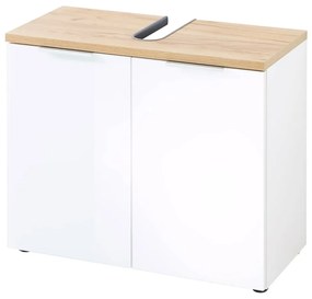 Mobile bianco sotto il lavabo in rovere 70x58 cm Pescara - Germania