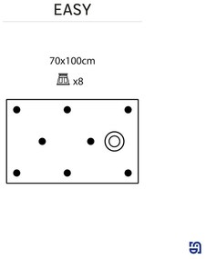 Piatto doccia SENSEA in resina EASY bianco L 70 x L 100 x H 3.2 cm lucido