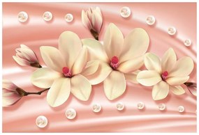 Carta da parati – Magnolia lussuosa con perle
