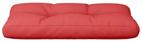 Cuscino per Pallet Rosso 70x40x12 cm in Tessuto