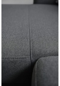 Divano letto variabile grigio scuro ad angolo Pop - Bonami Selection