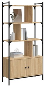 Libreria ante rovere sonoma 76,5x30x154,5 cm legno multistrato