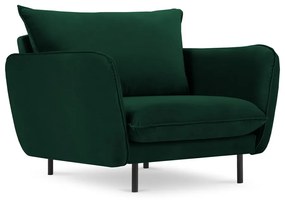 Poltrona in velluto verde scuro Vienna - Cosmopolitan Design