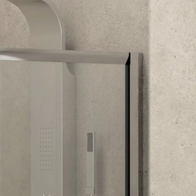 Porta doccia nicchia 130cm altezza 180cm modello K410N - KAMALU