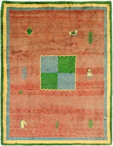 Gabbeh Tappeto 220 x 300 Rosso (Iran) Annodato A Mano