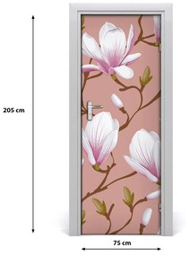 Adesivo per porta Magnolia 75x205 cm