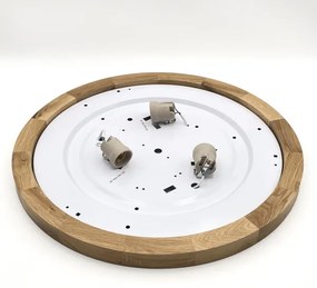 Brilagi - LED Plafoniera BELLADONNA 3xE27/15W/230V diametro 50 cm bianco/quercia